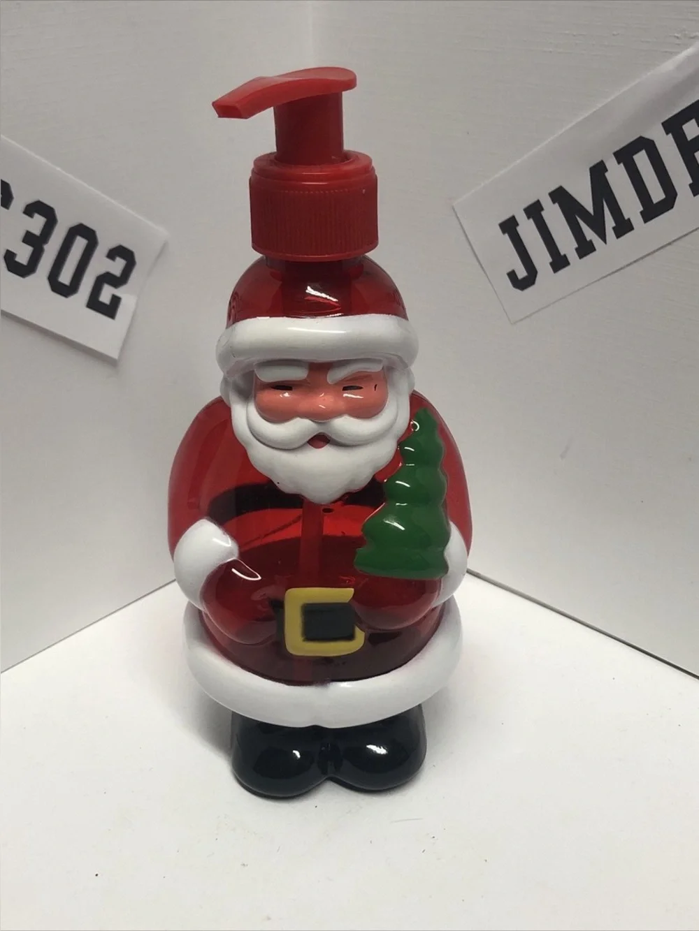 Festive Red Santa Pump Soap